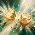 Smile stone ring