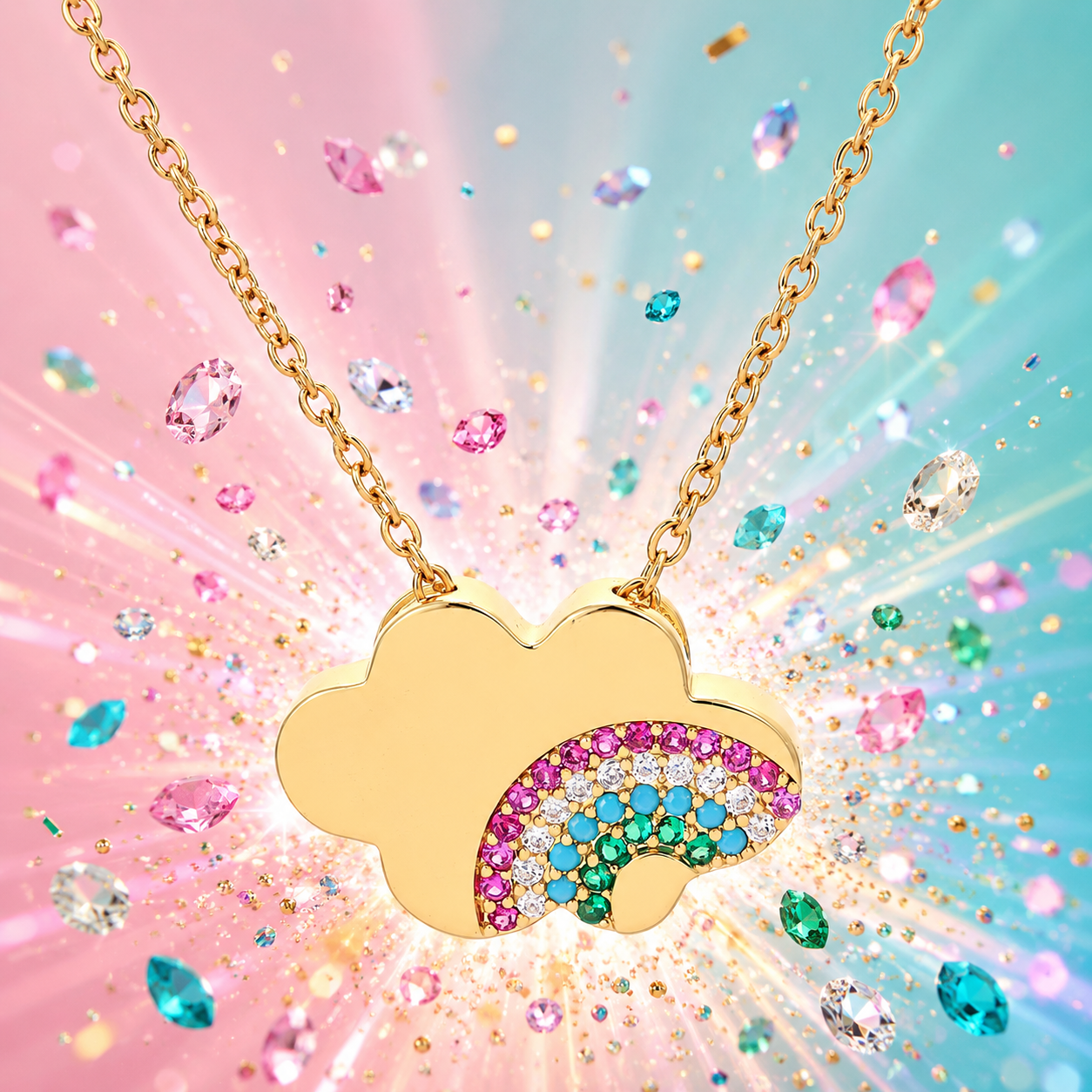 Rainbow Sparkle Bloom