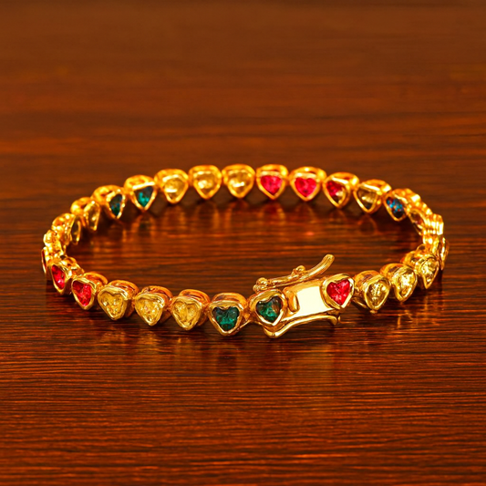 Heart color bracelet