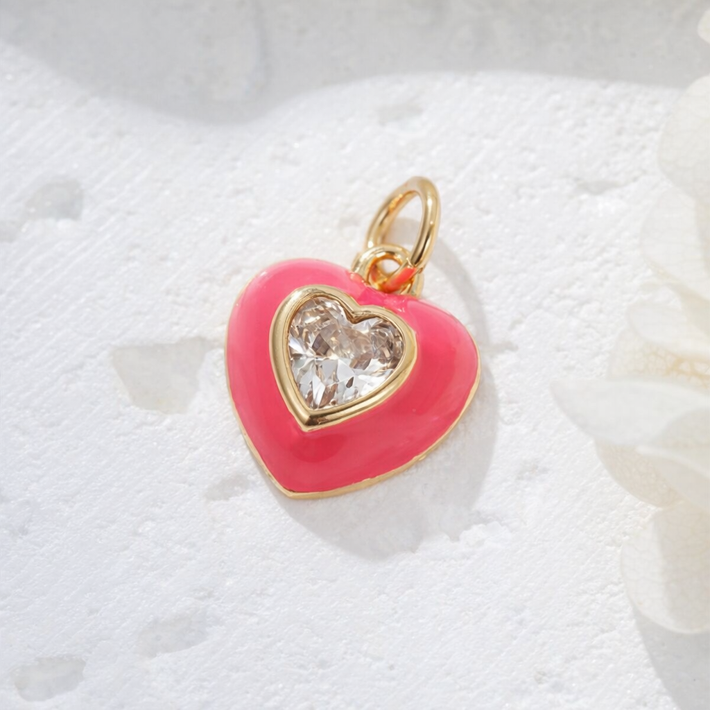 Enamel mini heart