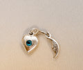 ✨ Mystic Moon & Heart Mini Charm ✨