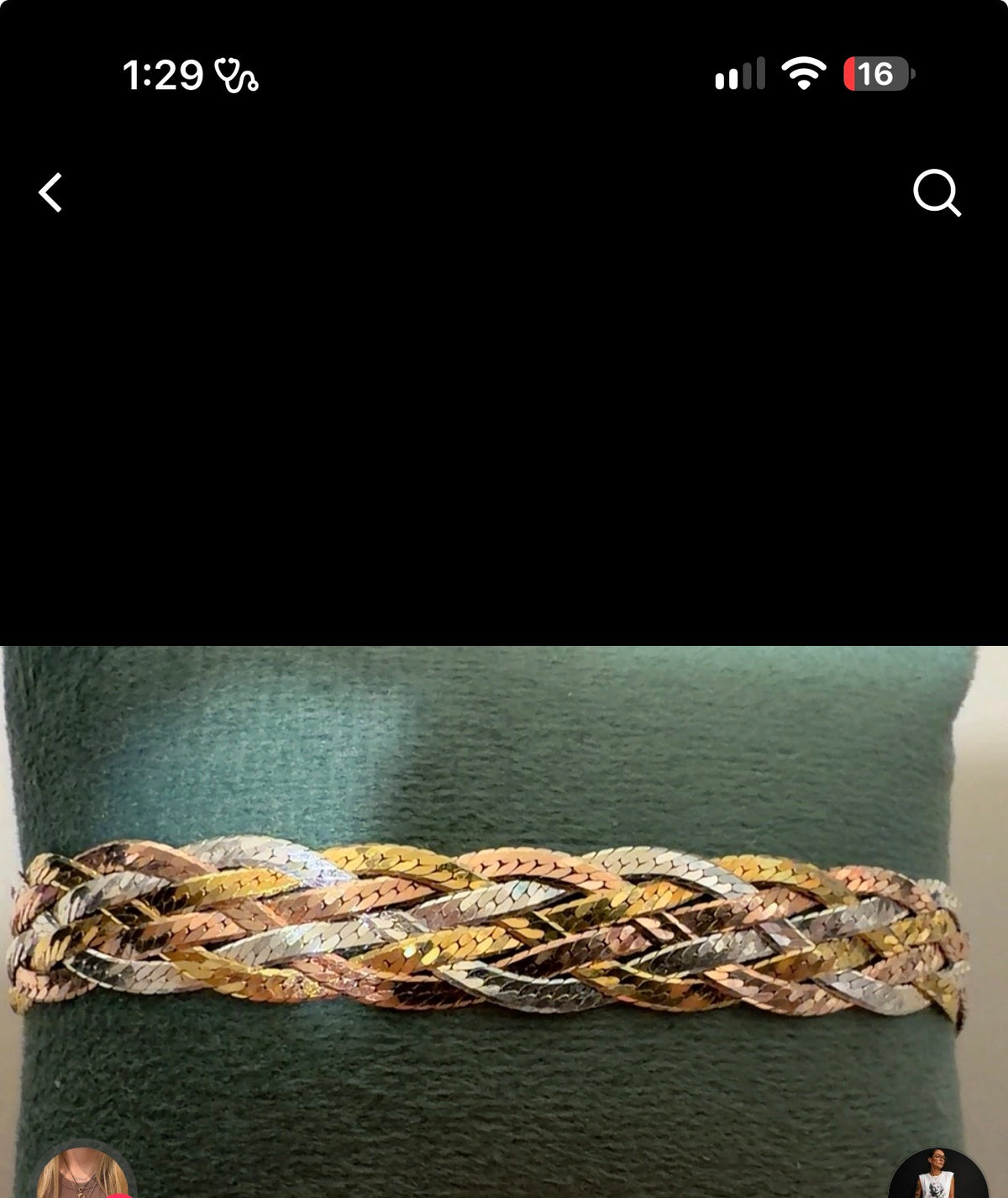 Tri color bracelet